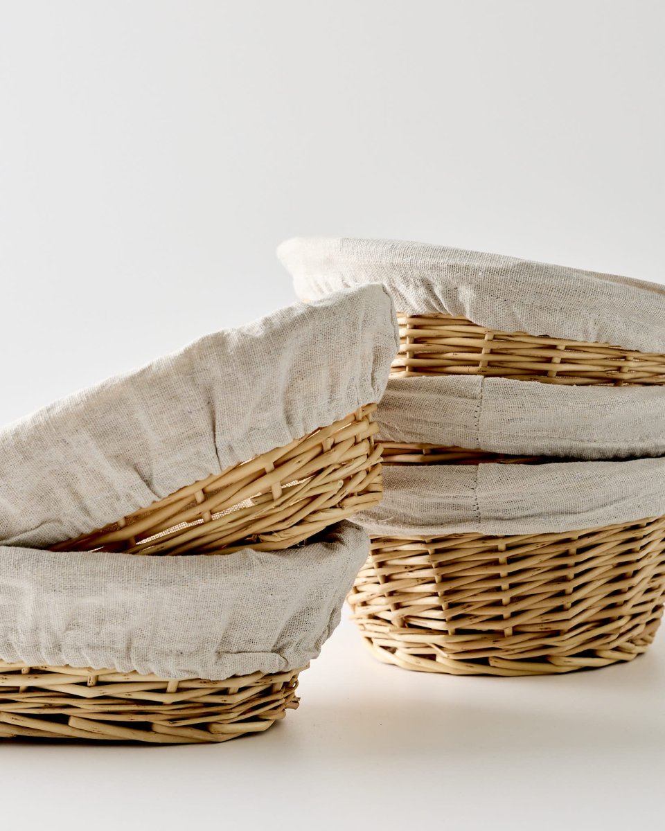 Handmade Oval Wicker Proofing Basket - SIMPEL - sourdough & coffee